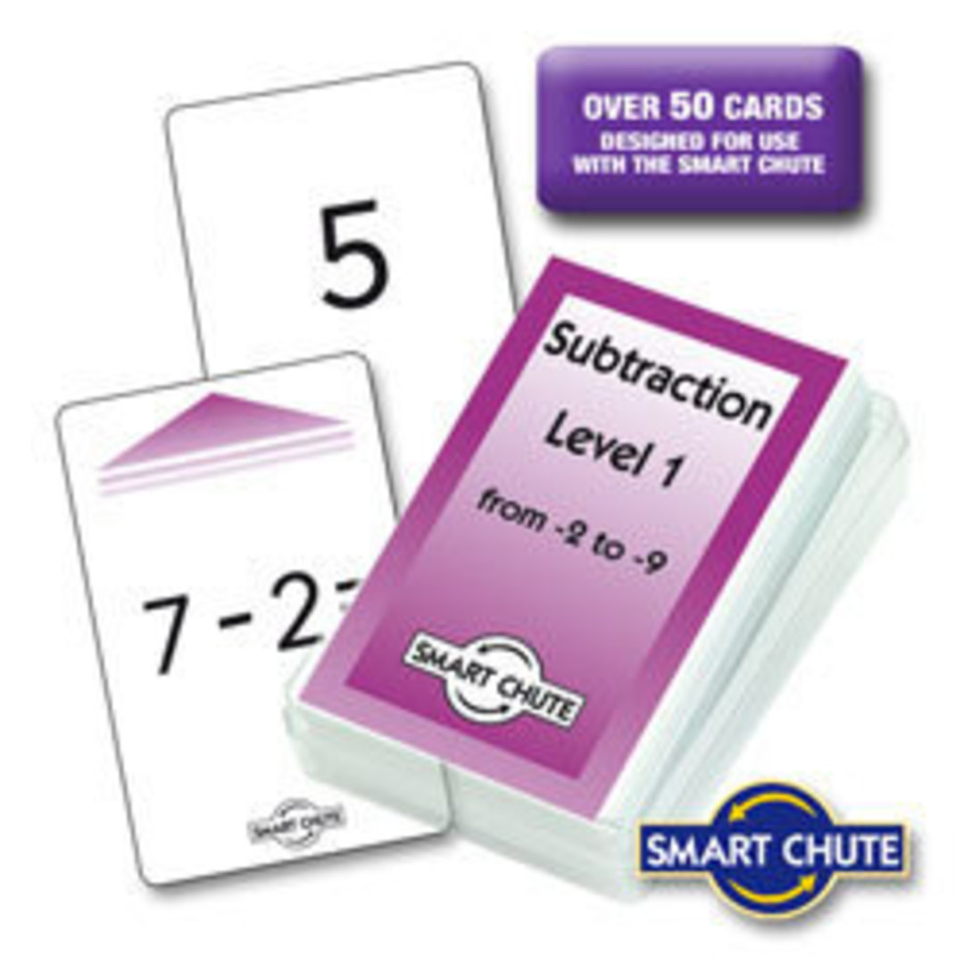 Subtraction Facts Chute Cards - Level 1 image 0